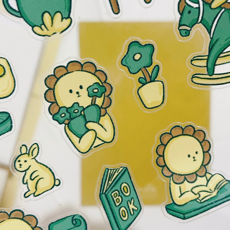 Stickers / Daily life of the flower lion - สติกเกอร์ - กระดาษ 