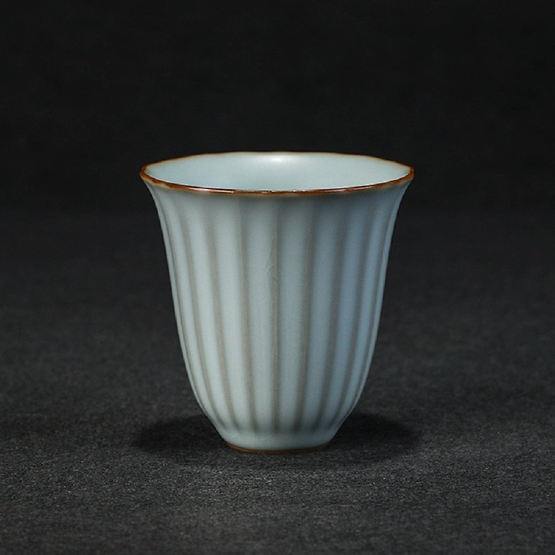 <Azure kiln> Chrysanthemum cup tea set - ถ้วย - ดินเผา 