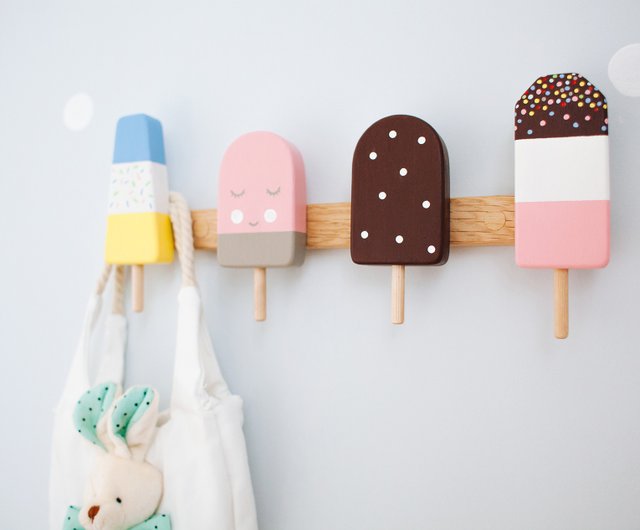 Colorful Popsicle Hooks for Kids