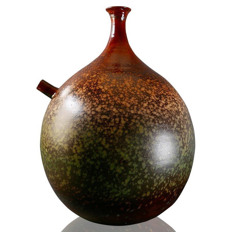 【陶藝擺飾】陶藝雅居陶器花器 - 雪舞森林 50x37cm 鶯歌手工陶藝 - 擺飾/家飾品 - 陶 咖啡色