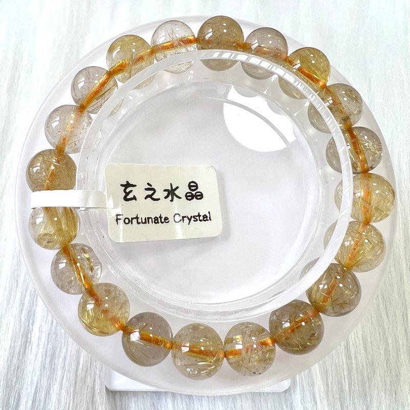 金髮晶手串 | 水晶 | 水晶手串 | 水晶手鏈 | 水晶手鍊 - 手鍊/手環 - 水晶 金色