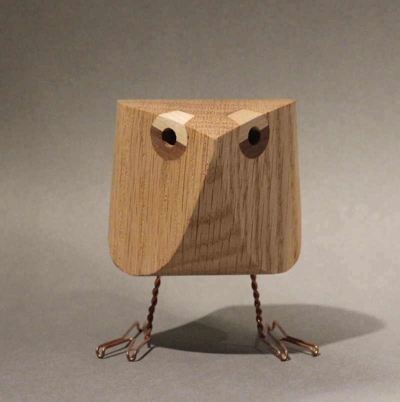 貝貝 木頭鳥 - 裝飾/擺設  - 木頭 咖啡色