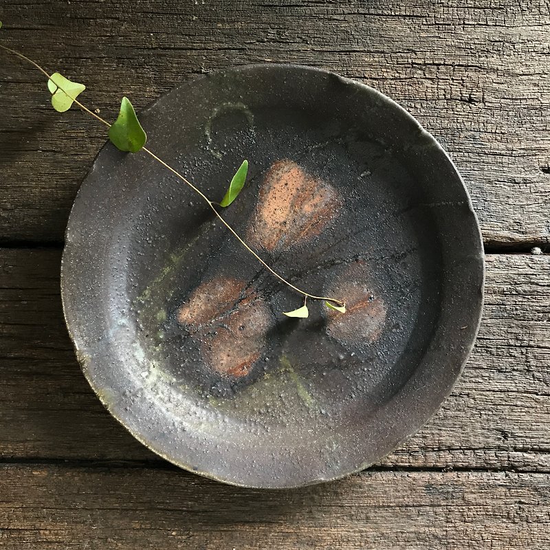 Wood板 - 皿・プレート - 陶器 ブラウン