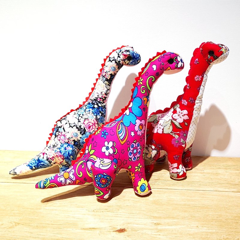 【Mr. Flower Cloth】Dinosaur (Small) - Stuffed Dolls & Figurines - Other Man-Made Fibers Multicolor