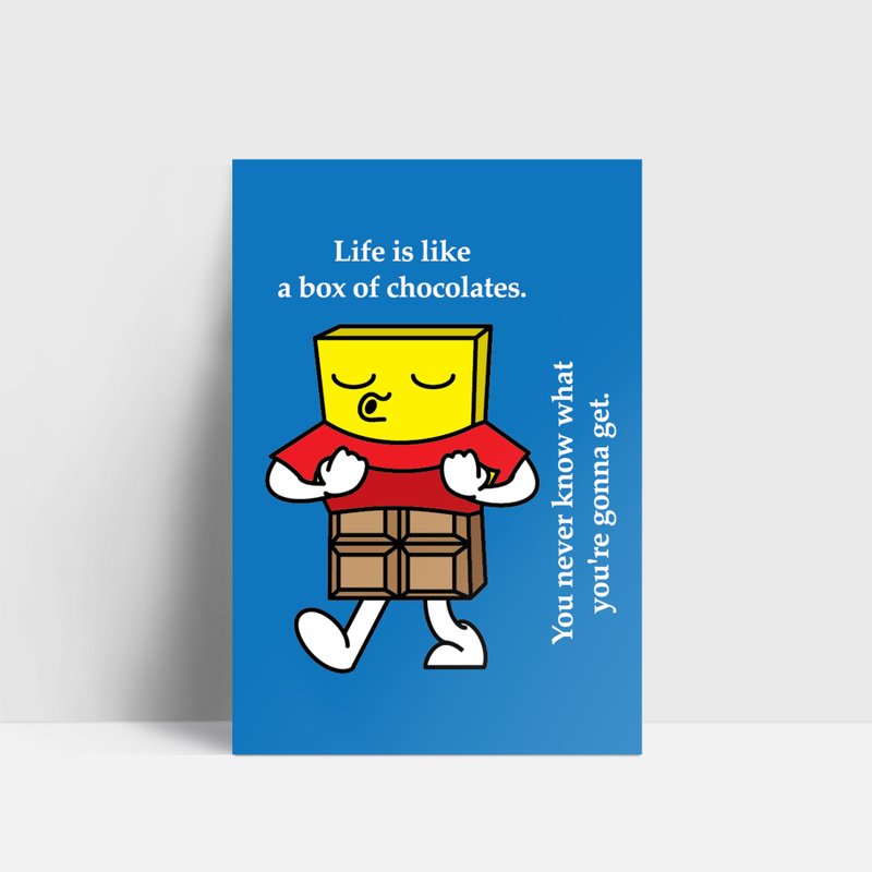 CHI Life is like a box of chocolate 明信片 - 卡片/明信片 - 紙 白色