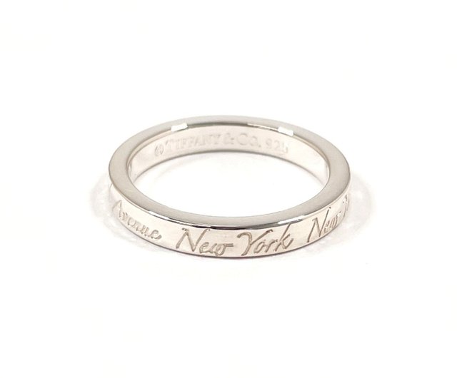 Tiffany　ティファニー　ノーツ　ナロー　リング　シルバー　925　9号 TIFFANY&Co. ティファニー ノーツ・ナロー・I LOVE YOUリング