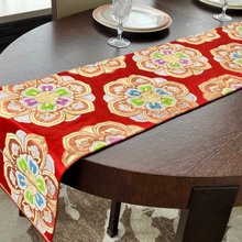 豪華 着物の帯のテーブルランナー 正絹 - ショップ Japanese