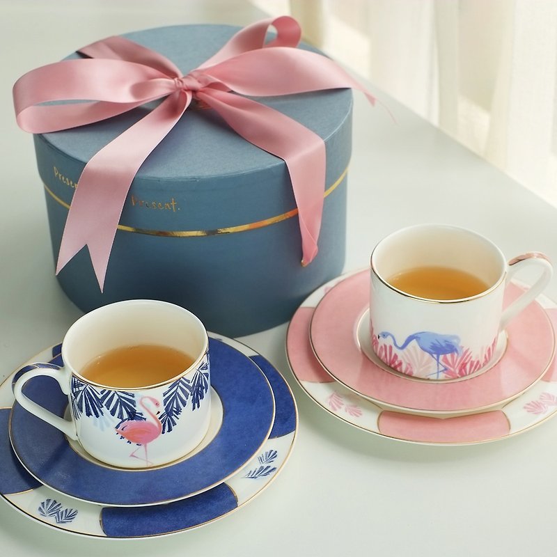 火烈鳥系列 小步舞曲 下午茶杯碟組套裝 - 茶具/茶杯 - 瓷 