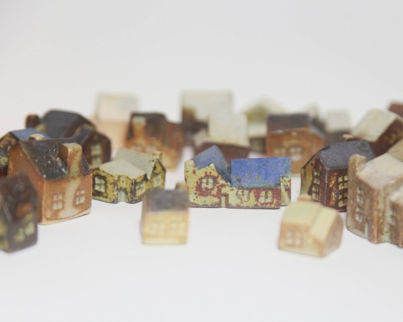 藏菁手作ㅣ還原燒聖誕小房 - 擺飾/家飾品 - 陶 