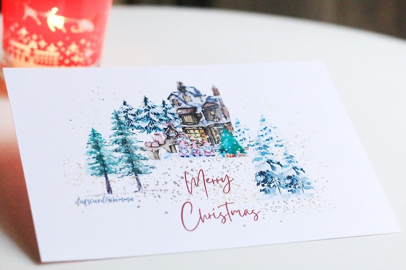 Merry Christmas (A) - การ์ด/โปสการ์ด - กระดาษ ขาว