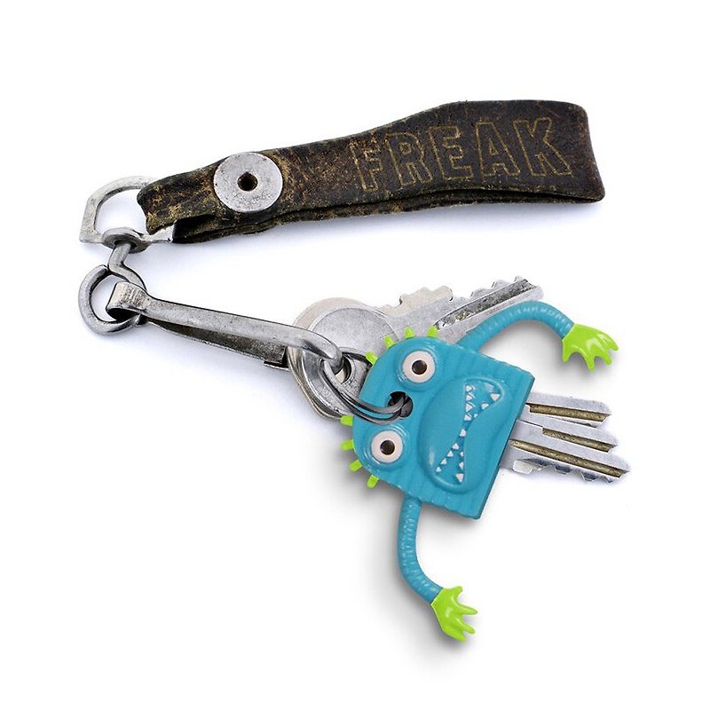 US【Fred & Friends】Freaky Funny Strange Shaped Key Jacket - Keychains - Rubber Multicolor