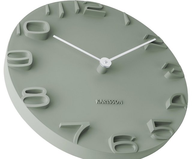 ras Blaast op Scarp Karlsson Wall clock On The Edge jungle green w. chrome hands - Shop  urlifestyle Clocks - Pinkoi