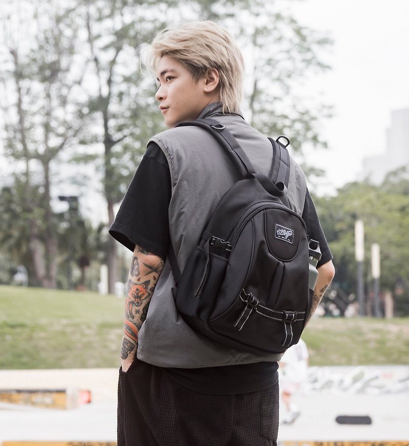 U2BAGS - Capsule - Daily backpack, backpack, school bag, sports backpack, backpack for men and women - กระเป๋าเป้สะพายหลัง - ไนลอน สีดำ