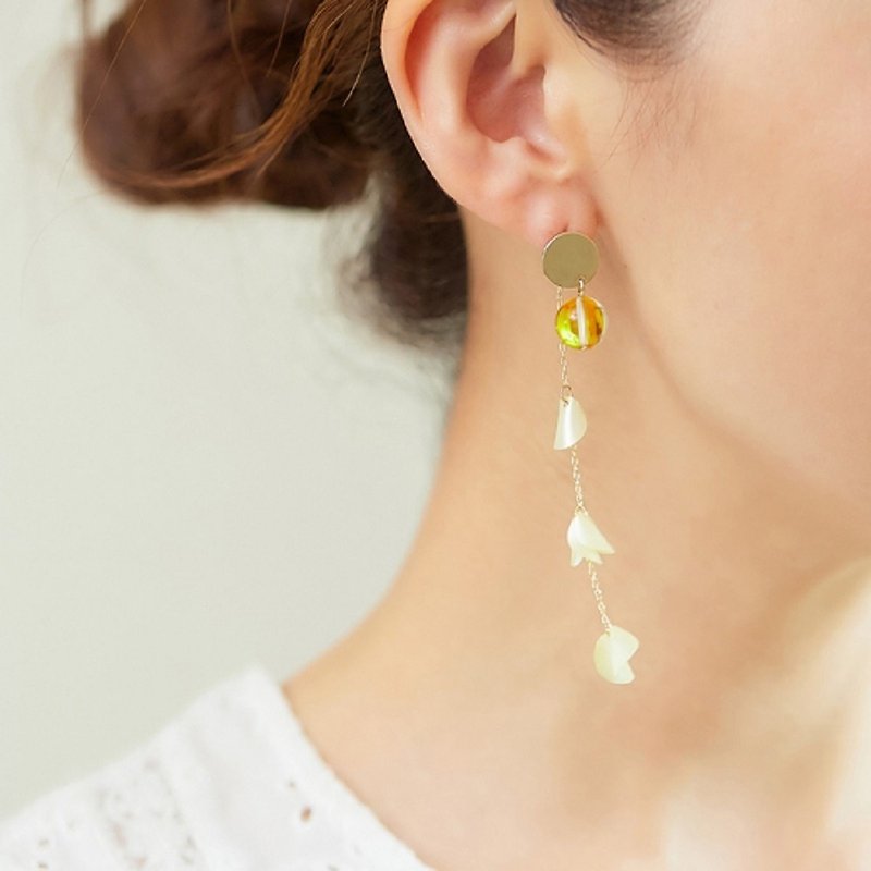 Breathing Bell || Earrings || Lemon - Earrings & Clip-ons - Acrylic Yellow