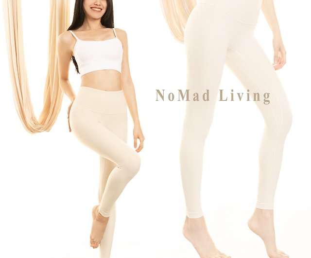 High Waist Ultra Soft Yoga Pants – Creamy White - Shop NoMad Om Factory  Women's Sportswear Bottoms - Pinkoi