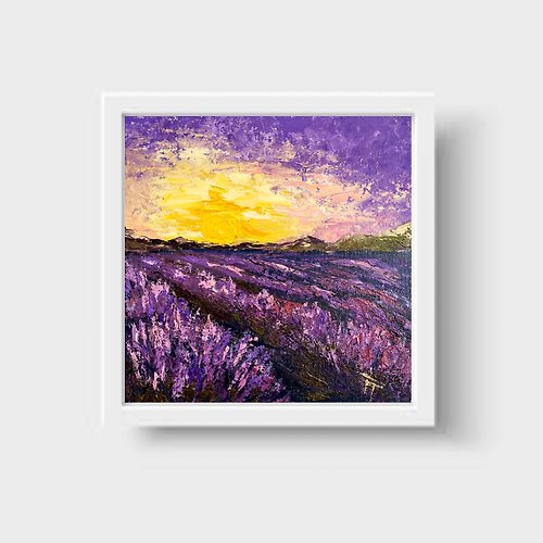 Tianaartlab Lavender painting Original painting Original artwork