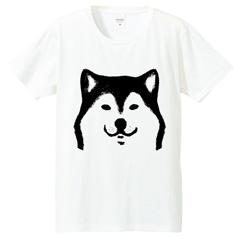柴犬 Tシャツ Shiba Inu T-shirt (White/Gray)【DOG】 - T 恤 - 棉．麻 白色