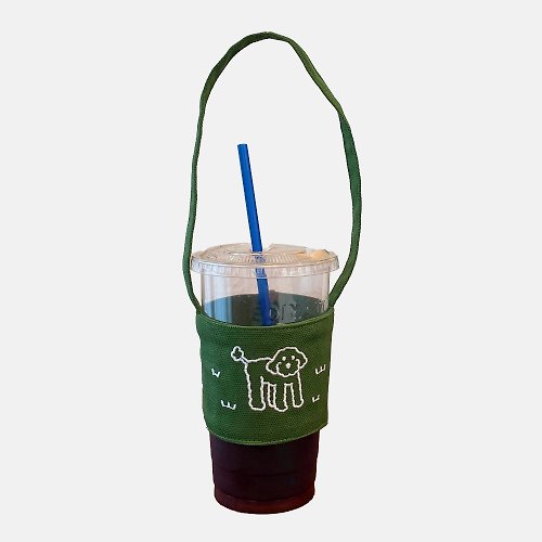 CAFE AND HOF embroidery drink bag | take a walk
