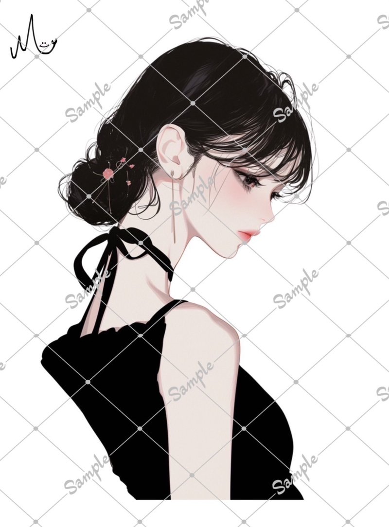 オリジナル人物ステッカー - 貼紙 - 紙 