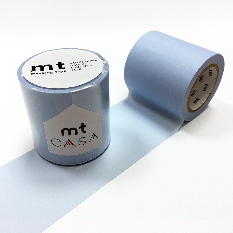 マウントカサテープ50mm紙テープ[ピンクパウダーブルー（MTCA5097）] - ウォールデコ・壁紙 - 紙 ブルー