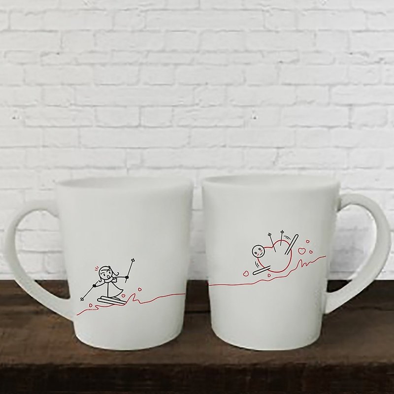 我們永遠繫在一起 咖啡杯/馬克杯對杯組 | HUMAN TOUCH - 咖啡杯/馬克杯 - 黏土 白色