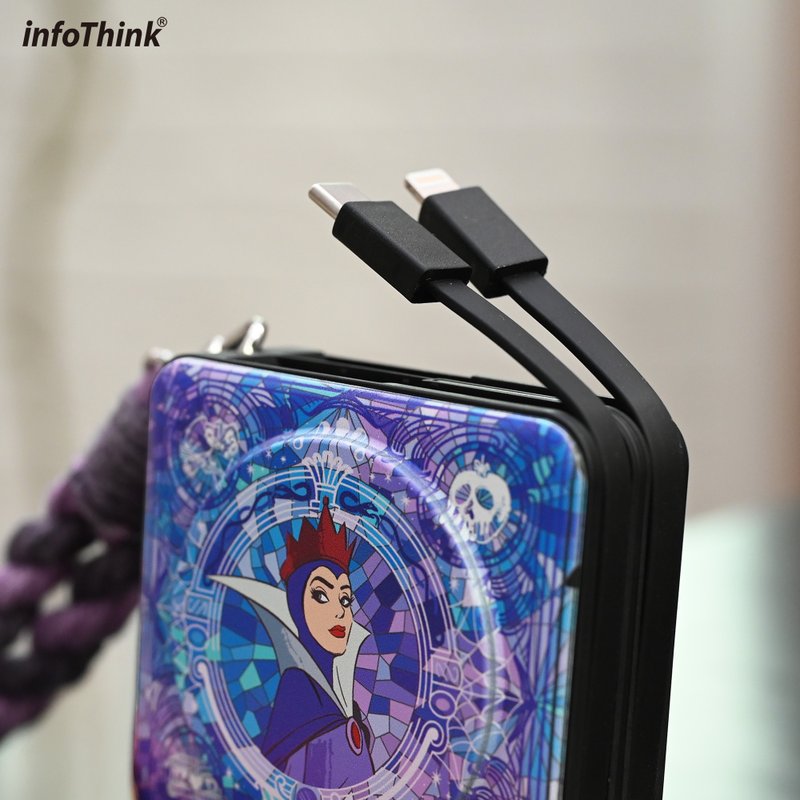 有標示wh【可充手錶電】壞皇后系列八合一MAX行動電源10000mAh - 行動電源/充電線 - 其他材質 紫色