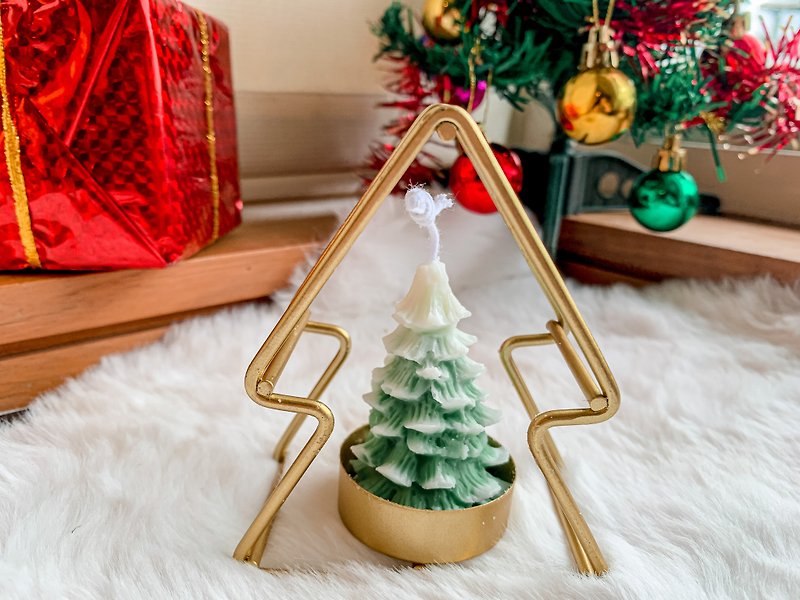 【聖誕樹】#耶誕禮物 #聖誕禮物 甜點蠟燭情人節禮物客製化禮物 - 香薰蠟燭/燭台 - 蠟 綠色