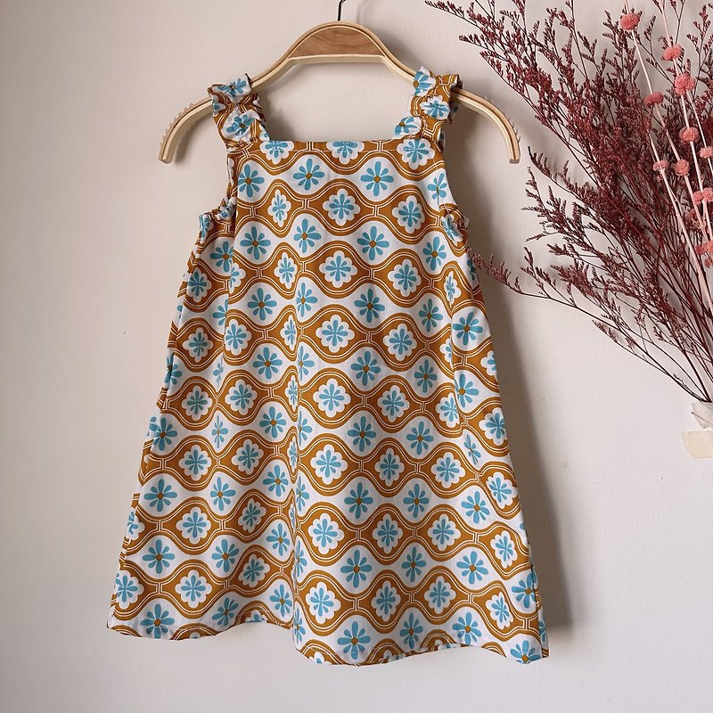 Vest dress tile/can be worn as a top when you grow up/ - Skirts - Cotton & Hemp 