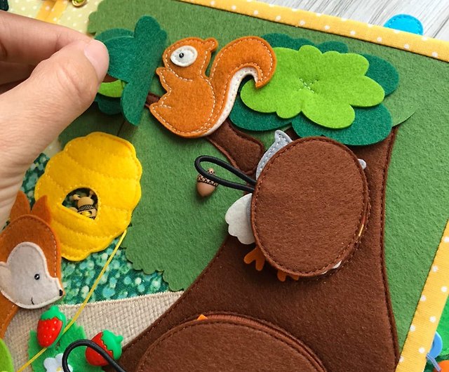 Woodland Quiet Book Pattern, DIY Quiet Book, Busy Book Pattern, Forest  Animals - Shop UmkaFeltBook Knitting, Embroidery, Felted Wool & Sewing -  Pinkoi