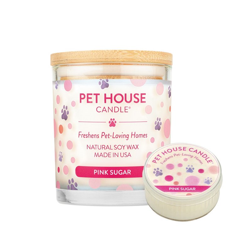 American PET HOUSE indoor deodorizing pet scented candle-Pink Love - Candles & Candle Holders - Wax 