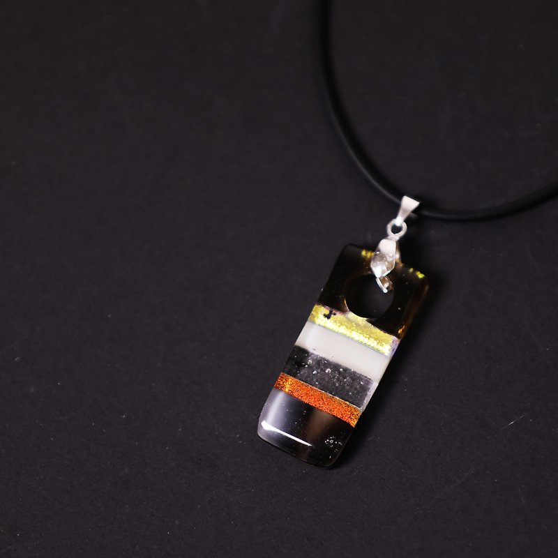 recycled glass galaxy necklace-candy-fair trade - สร้อยคอ - แก้ว หลากหลายสี