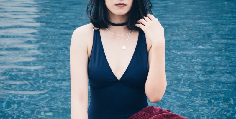 swimwear - collection "donut" / deep blue / size s. - 其他 - 其他材質 