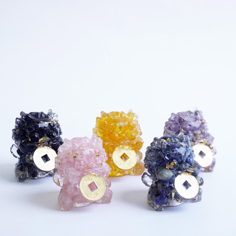 【Hourrae荷萊】開運聚財貔貅【5入水晶】招財 - 擺飾/家飾品 - 水晶 多色