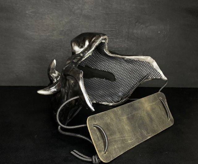 黒鬼ハーフマスク 着用可能なサムライメンポマスク：日本の