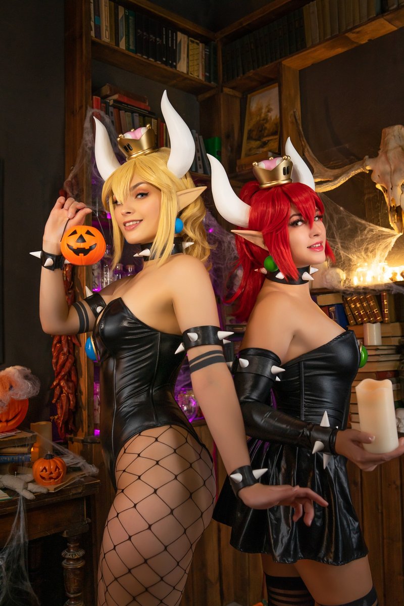 Bowsette Mario Cosplay Costume, Bowseette Crown, Halloween costume MADE TO ORDER - อื่นๆ - วัสดุอื่นๆ หลากหลายสี