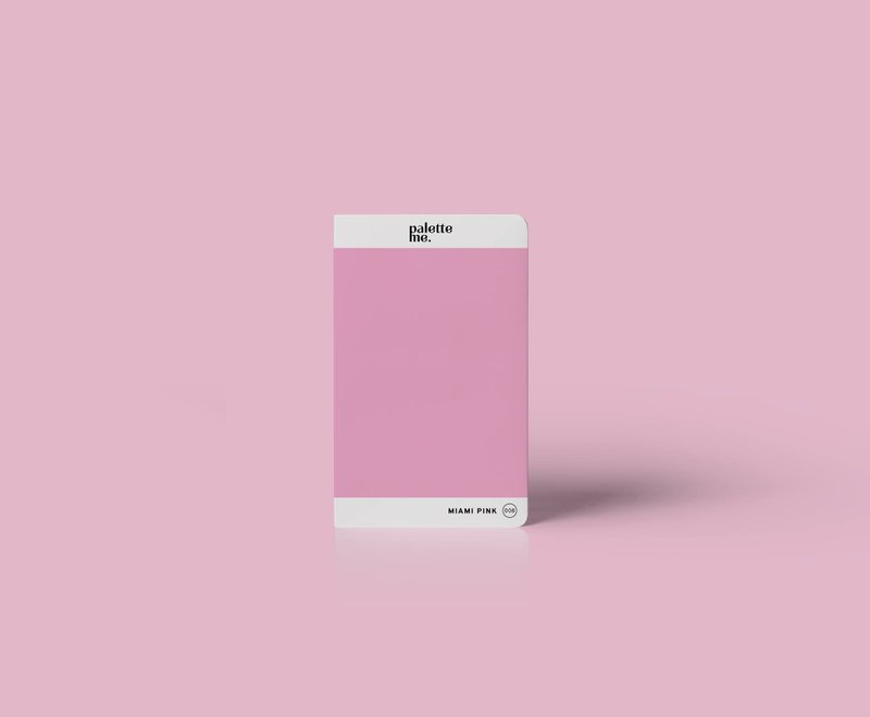 008 Miami Pink - Palette Me Mini Notebook A6 - 筆記本/手帳 - 人造皮革 粉紅色
