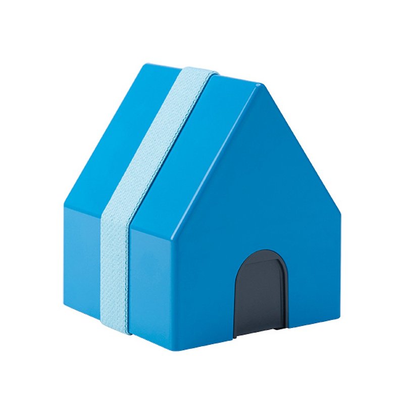 三好製作所 BENTO STORE小房子系列飯團餐盒 藍 - 便當盒/飯盒 - 塑膠 藍色