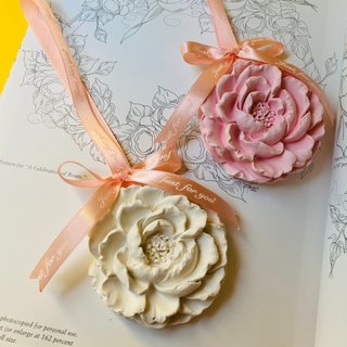 Exquisite Peony Aroma Stone Ornament