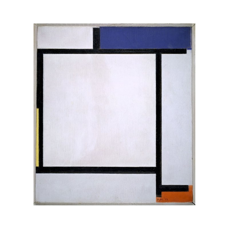 [Original Poster] Piet Mondrian | Composition with Blue, Black... - Posters - Paper Blue