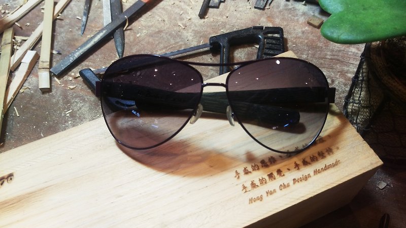 Mr.Banboo F series by fashion sunglasses encounter with a temperature of bamboo story] Taiwan handmade glasses - Glasses & Frames - Bamboo Multicolor