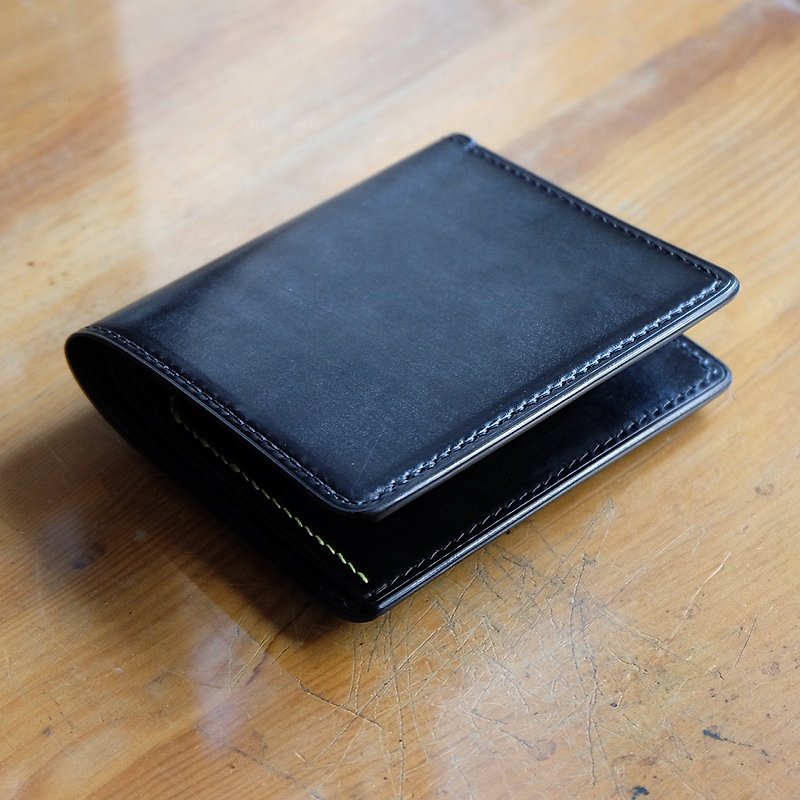 Mildyハンズ -  SV01  - ショートクリップ/財布（全英ブライドルレザーレザーブライドル） - 財布 - 革 ブラック