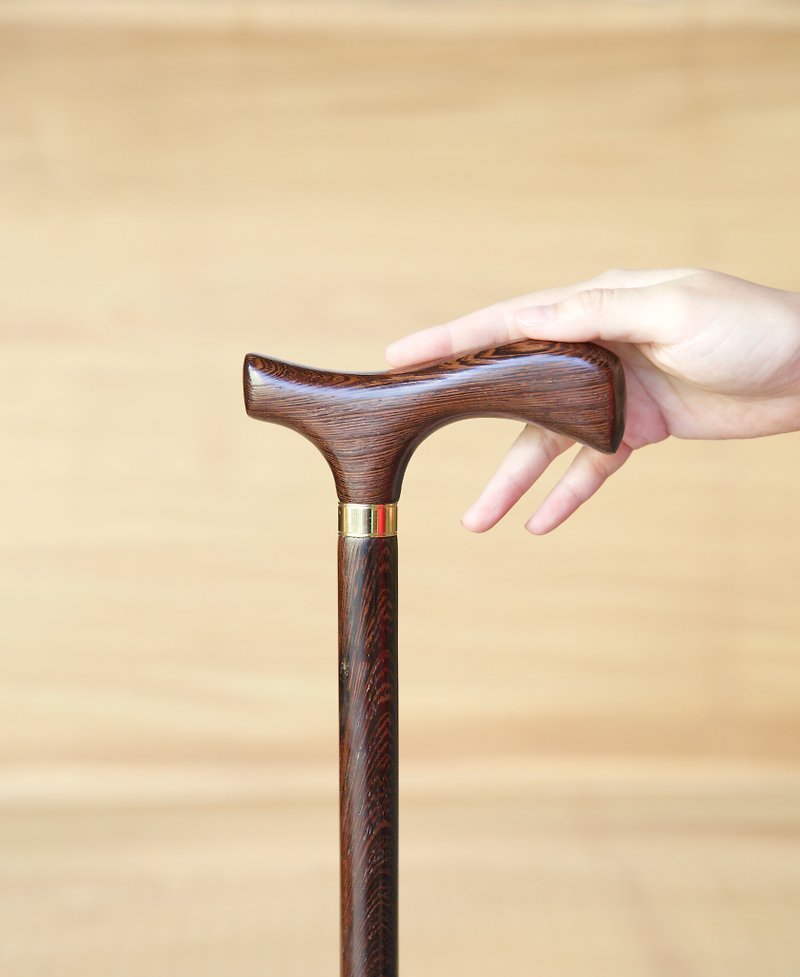 Wooden cane own brand * wild chicken wing wooden gentleman cane (for men and women) - อื่นๆ - ไม้ สีดำ