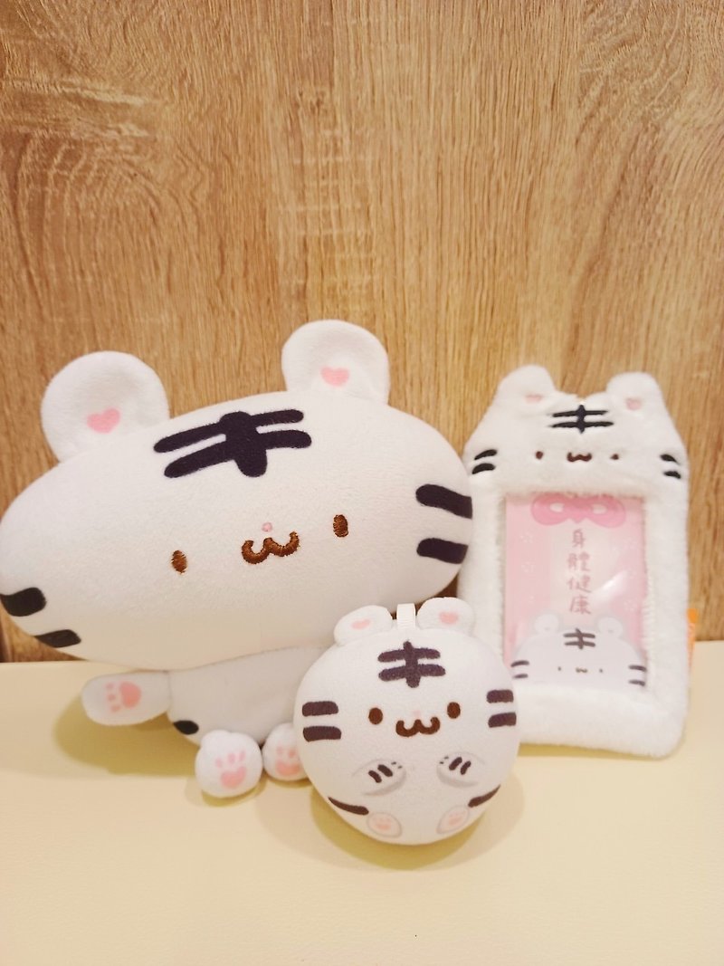 Meiji Bear peripherals-dolls/dumpling charms/plush shaped card holders - Stuffed Dolls & Figurines - Other Materials Multicolor