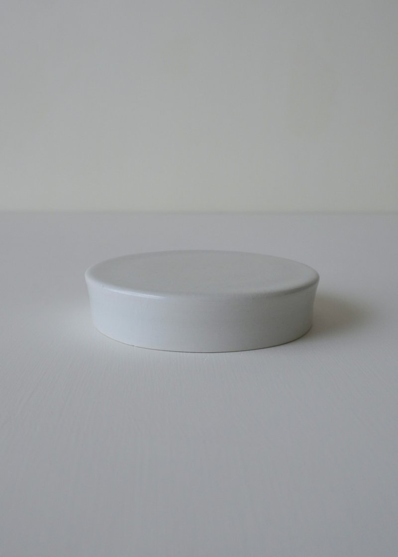 扁圓高台 - 擺飾/家飾品 - 瓷 白色