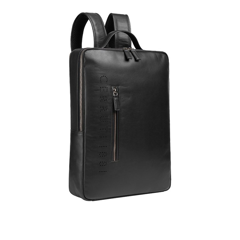 Cerruti 1881 top Italian calfskin backpack (black new counter display) - Backpacks - Faux Leather Black