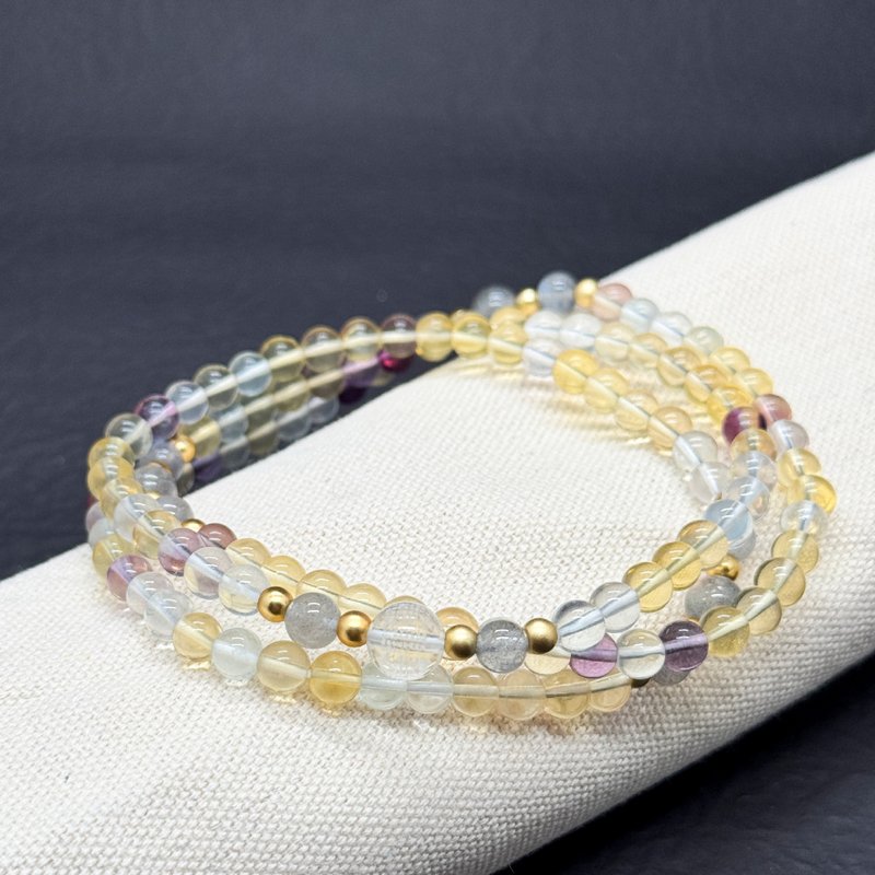 Zen | 108念珠 108 Beads  螢石 灰月亮 心經 - 手鍊/手環 - 水晶 