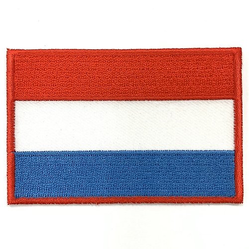 A-ONE 盧森堡 國旗刺繡貼布 電繡貼 背膠補丁 背膠刺繡背膠補丁 袖標 布