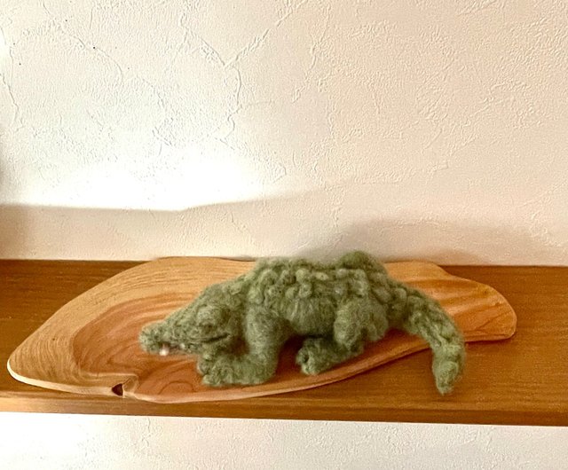 ワニ 羊毛フェルト - ショップ yottymikan 編み物/刺繍/羊毛