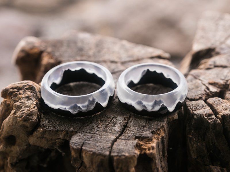 Engagement Rings 2pcs || Mysterious World - General Rings - Wood White