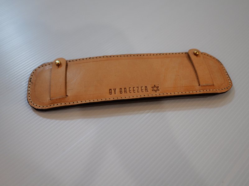 (Natural Color)Leather Shoulder Strap Pad For Bag for Strap width 3 - 4 cm. - 其他 - 真皮 卡其色